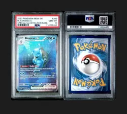 Pokemon TCG S&V 151 Blastoise EX #200 Full Art Ultra Rare Card PSA 10 - Image 4