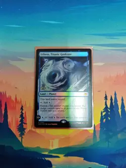 Uthros Titanic Godcore -Foil - Pre-release Promo- MtG - Edge of Eternities - NM - Image 1