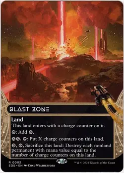 MTG Edge Of Eternities: Stellar Sights Blast Zone Borderless (Rare) - Image 1