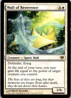 MTG Wall Of Reverence Rare Played - Image 1