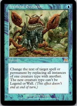 MTG Onslaught Artificial Evolution Rare Played C - Image 1