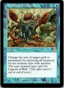 MTG Onslaught Artificial Evolution Rare Played - Image 1