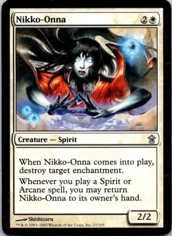 MTG Nikko-Onna Saviors Of Kamigawa Uncommon Played See Scan - Image 1