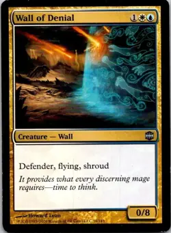 MTG Wall Of Denial Alara Reborn Uncommon Played See Scan - Image 1