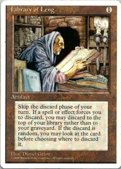 MTG 4th Edition Library of Leng Played See Scan - Image 1