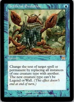 MTG Onslaught Artificial Evolution Rare Played B - Image 1