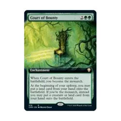 WOTC MtG Commander Legends Court of Bounty (Extended Art) (R) (Foil) EX - Image 1