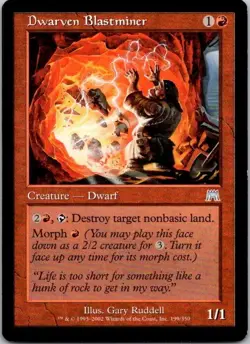 MTG Onslaught Dwarven Blastminer Uncommon - Image 1