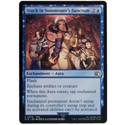 x4 Stuck in Summoner's Sanctum FIN MTG M/NM Playset 4x Common Blue Enchantment - Image 1