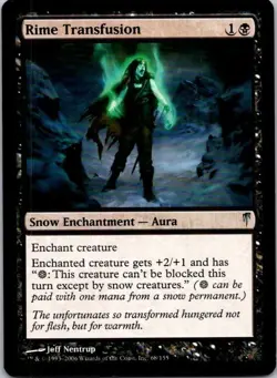 MTG Rime Transfusion Coldsnap Played See Scan - Image 1