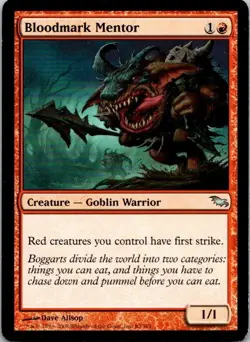 MTG Bloodmark Mentor Shadowmoor Uncommon Played See Scan - Image 1