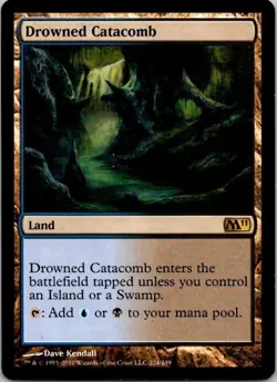 MTG Drowned Catacomb Land M11 Played - Image 1