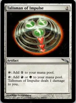 MTG Mirrodin Talisman of Impulse Uncommon Played - Image 1