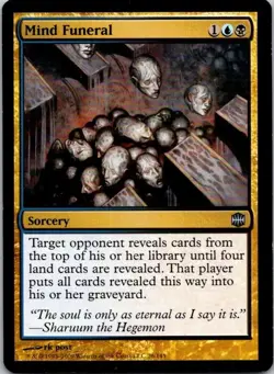MTG Mind Funeral Alara Reborn Uncommon Played See Scan - Image 1