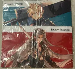 MTG FINAL FANTASY Cloud Sephiroth Playmat 2 Set Magic The Gathering Play Mat - Image 1