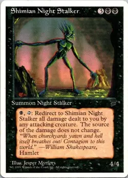 MTG Legends Shimian Night Stalker Played See Scan - Image 1