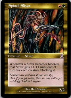 MTG Spined Sliver Time Spiral Played See Scan - Image 1