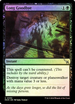 mtg magic Long Goodbye FOIL FRENCH vf fr Sur un air de jamais plus - Image 1