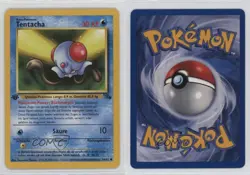 Tentacool German 1st Ed. Pokemon Fossil #56 1999 15fy - Image 3