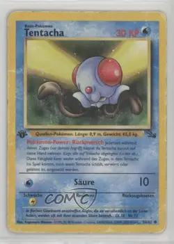 Tentacool German 1st Ed. Pokemon Fossil #56 1999 15fy - Image 1
