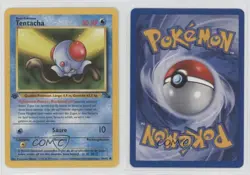 Tentacool German 1st Ed. Pokemon Fossil #56 1999 15fy - Image 3