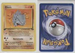 Rhyhorn German 1st Ed. Pokemon Jungle #61 1999 15fy - Image 3