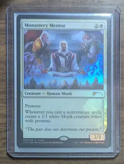 MTG Monastery Mentor Foil Judge Promo NM - Image 4