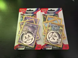 Pokemon Scarlet and Violet GENGAR and MACHAMP Premium Blisters Brand New Sealed - Image 1