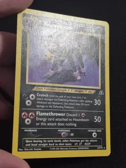 Houndoom - 23/75 Neo Discovery Pokemon TCG - Regular Unlimited RARE - MP - Image 5