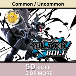 Pokemon - Black Bolt - Common / Uncommon - Choose your own - Image 1