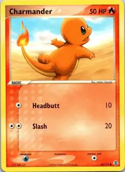 Pokemon Charmander 58/112 Fire Red & Leaf Green Common See Scan B - Image 1