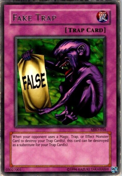Yugioh Fake Trap MRD-056 Foil Played Rare See Scan - Image 1
