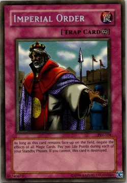 Yugioh Imperial Order PSV-104 Holo Played Rare See Scan - Image 1