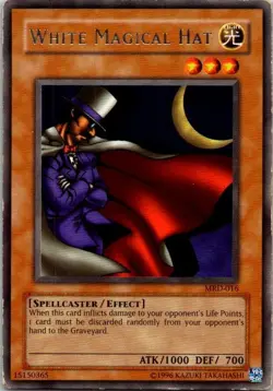Yugioh White Magical Hat MRD-016 Foil Played Rare See Scan - Image 1