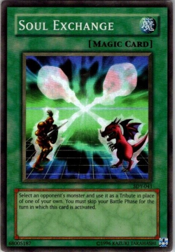 Yugioh Soul Exchange SDY-041 Holo Played Rare See Scan - Image 1