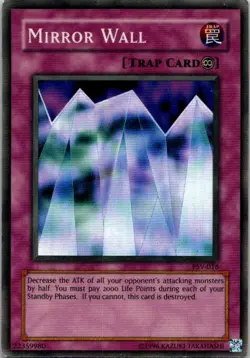 Yugioh Mirror Wall PSV-016 Holo Played Rare See Scan - Image 1