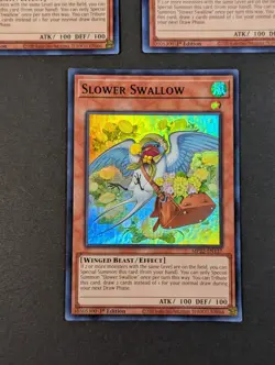 Yugioh TCG - 3x Slower Swallow - MP22-EN137 - NM - 1st Edition - Super Rare 2022 - Image 3