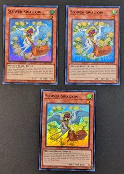 Yugioh TCG - 3x Slower Swallow - MP22-EN137 - NM - 1st Edition - Super Rare 2022 - Image 1