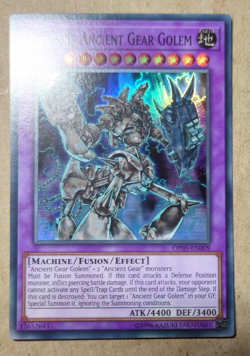 Yugioh-Ultimate Ancient Gear Golem Super Rare UNL OP05 EN009 - Image 1