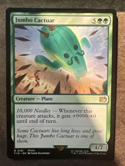 Jumbo Cactuar Card Final Fantasy MTG 191 - Image 1