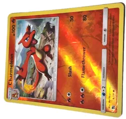 Charmeleon 8/68 Reverse Holo Pokemon Card Hidden Fates NM - Image 2