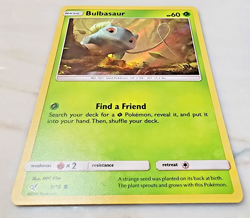 Pokemon Bulbasaur 1/18 Detective Pikachu Holo Foil 2019 TCG NM Card HP60 (6) - Image 4