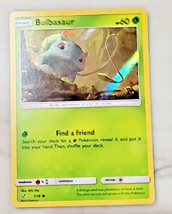 Pokemon Bulbasaur 1/18 Detective Pikachu Holo Foil 2019 TCG NM Card HP60 (6) - Image 5