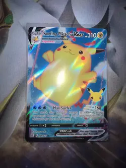 Pokemon Celebrations 25th Surfing Pikachu V 009/025 Holo Rare Card - Image 1