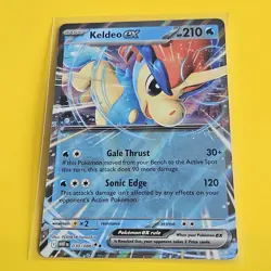 Keldeo ex 030/086 White Flare Double Rare Half Art Pokemon Card Near Mint - Image 1