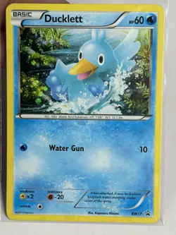 LP Ducklett BW Black Star Promos BW17 Holo Promo Pokemon TCG Card Water Type LP - Image 1