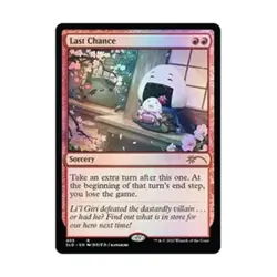 WOTC MtG Magic the Gathering Last Chance (R) (Foil) EX - Image 1