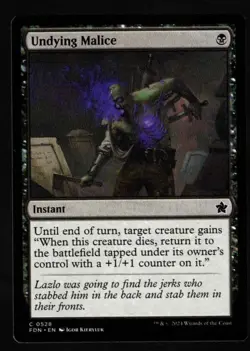 4x Undying Malice-Magic the Gathering-MTG-Foundations-Near Mint-4x - Image 1