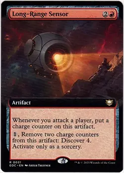MTG Edge Of Eternities Long-Range Sensor Commander Extended Art (Rare) - Image 1