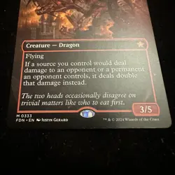 MTG - Twinflame Tyrant - MYTHIC, Borderless, Alt-Art, Creature, FDN - 0333 Magic - Image 5